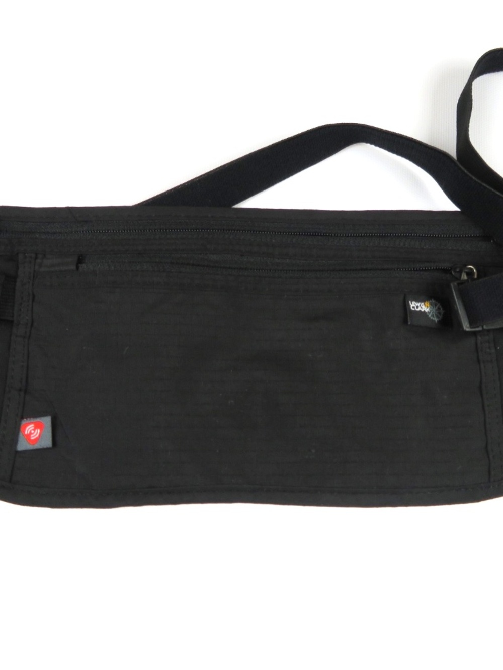 LEWIS N CLARK black travel money belt, slim RFID waist pouch